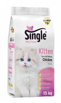 Single Kitten Tavuklu 15 kg Kedi Maması kullananlar yorumlar
